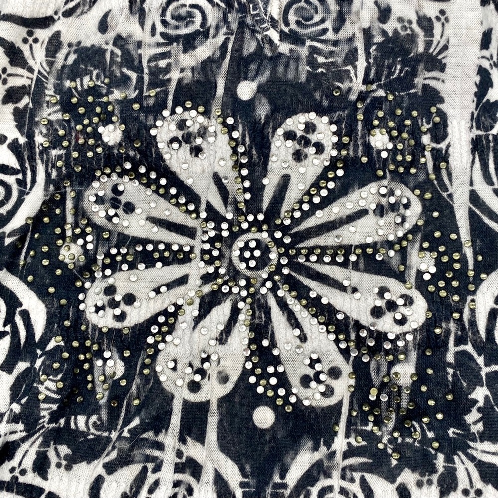 EUC Mind Code Embellished Lace Racerback Tank, M - Picture 10 of 13